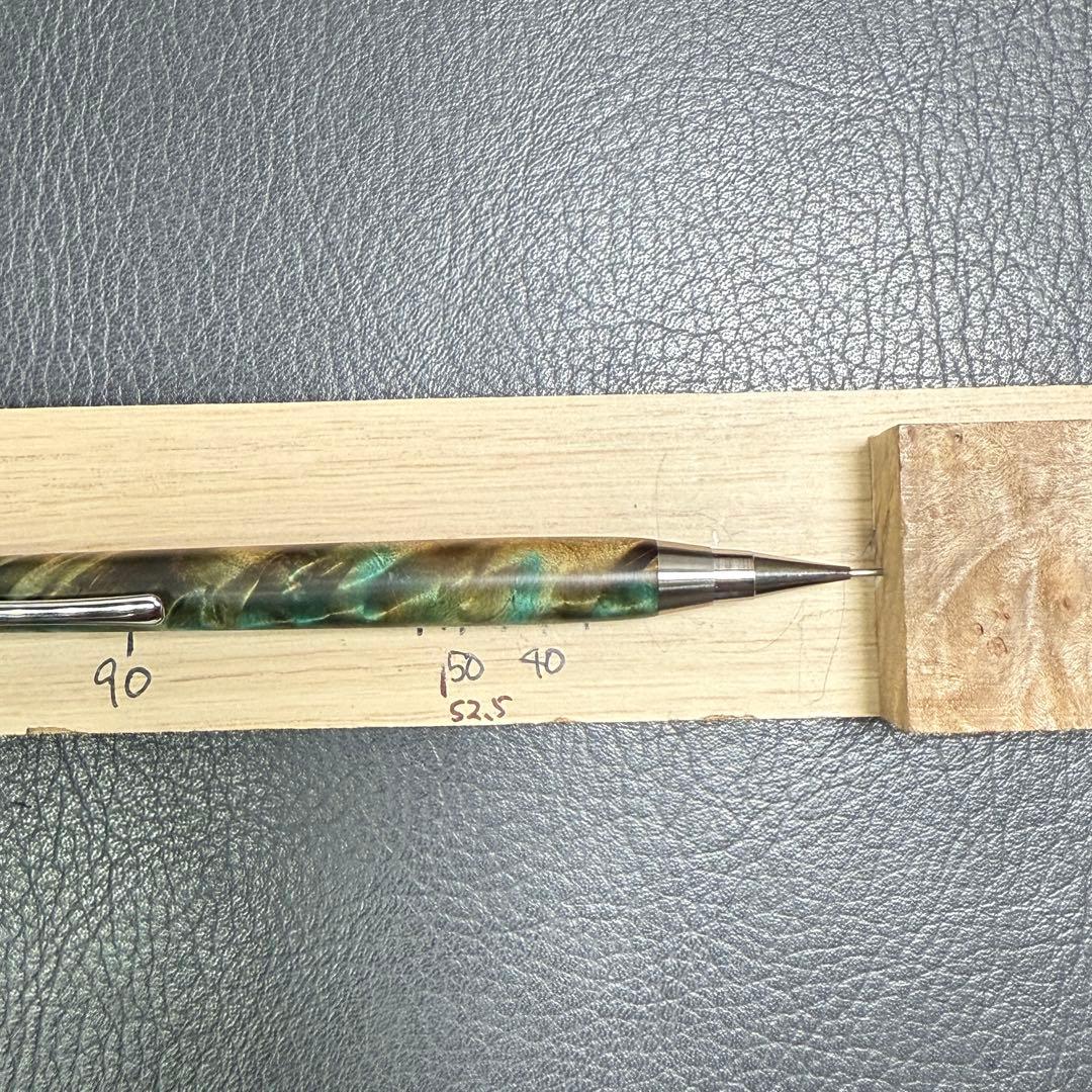 126栃サバ杢スタビ　PG-5用カスタム木軸　低重心テーパータイプ　ステンレス