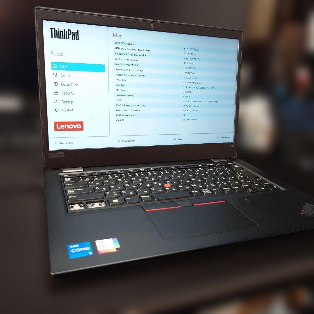 Lenovo ThinkPad L13 GEN2 Core i5 ジャンク