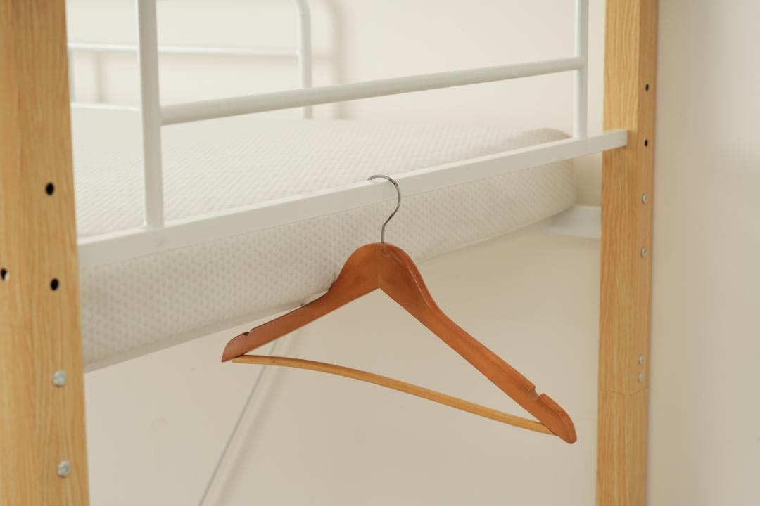 赤字価格！高さ150cmロフト二段ベッド　分割可能・コンセント付　NATURAL