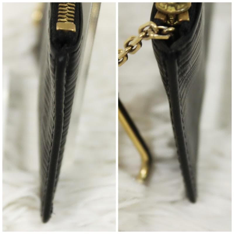 美品 ルイヴィトン ケース 小銭入れ エピ ポシェットクレ ブラック