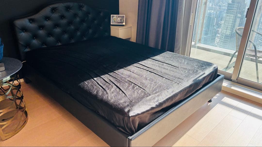 3*★様 レザー　ダブルベッド　フレーム＆マットレス