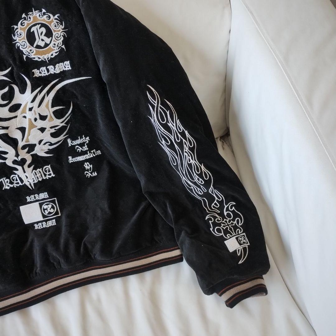 90s KARMA 日本 美品 スカジャン 別珍 unisex vintage