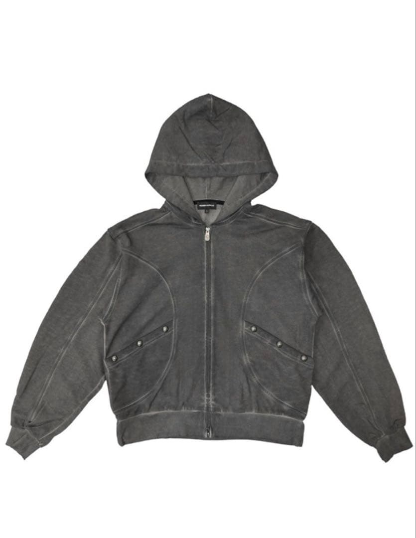 ROSEN KREUZ グレー フルジップパーカーchikashitsuplus