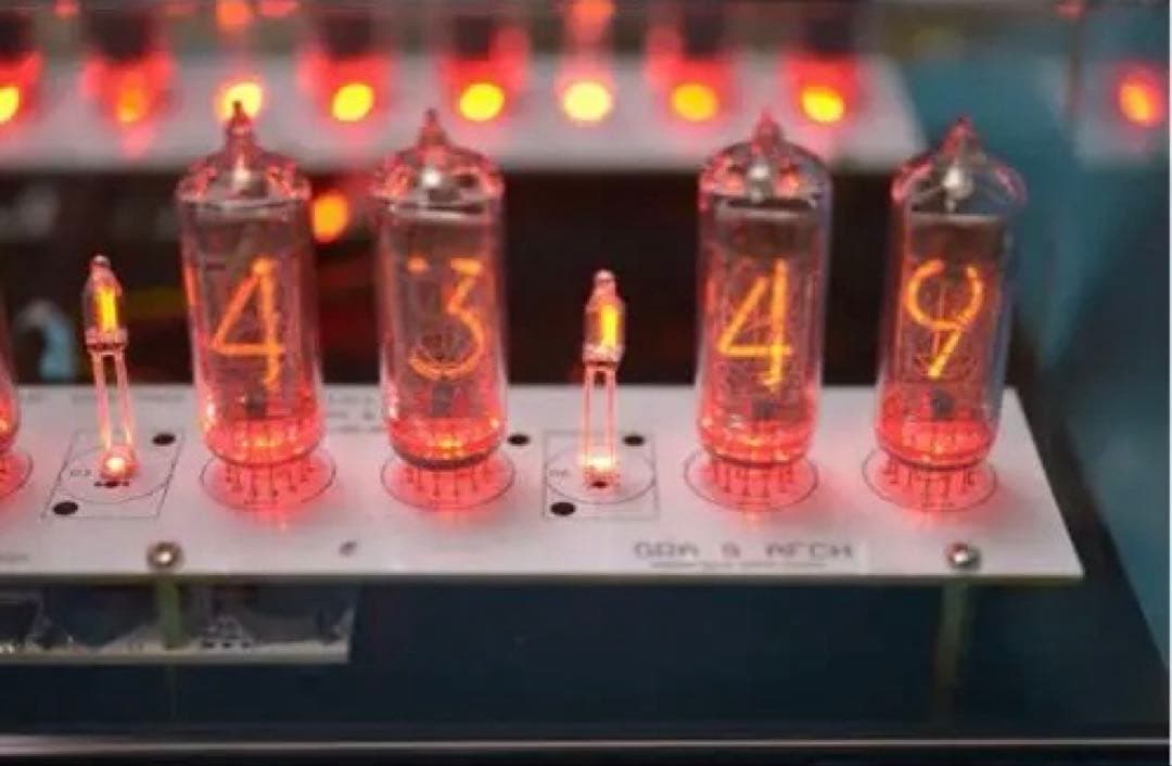 ジャンク品　ニキシー管時計