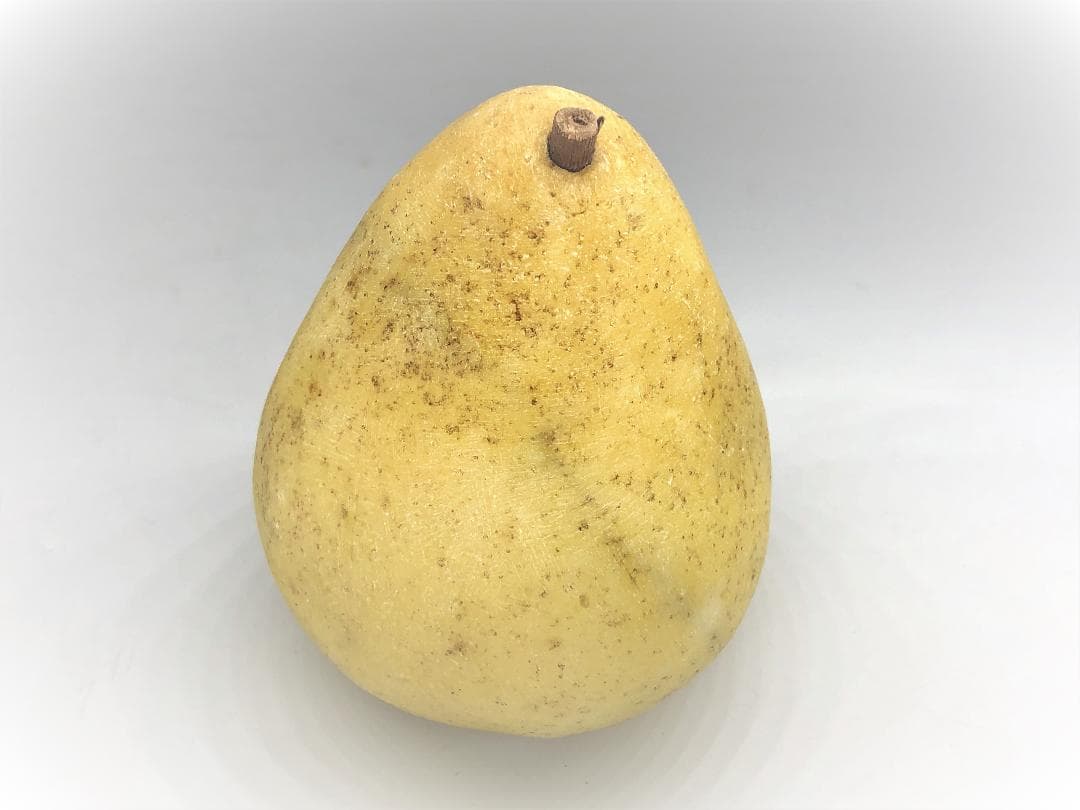 【 古代方解石アラバスター 】『洋ナシPear』　伊国製アンティーク