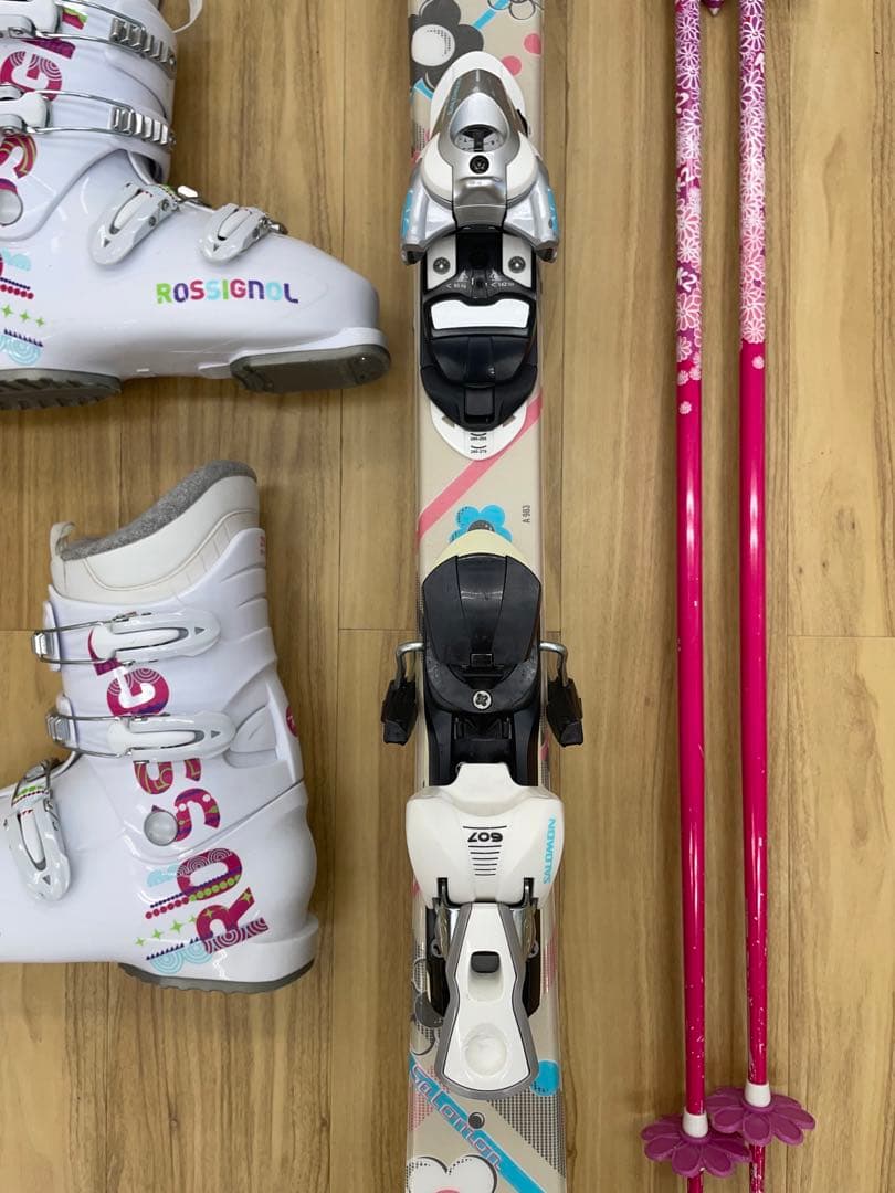 レディース スキー 4点セット 成人女性 カービングタイプ