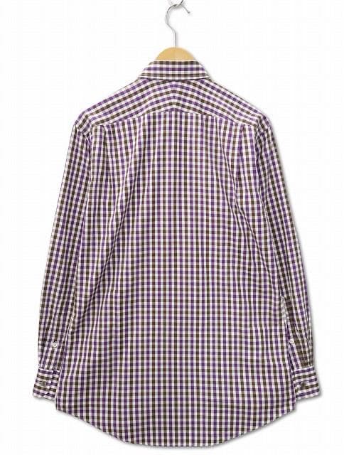 エルメス ギンガムチェック ボタンダウン ポケット シャツ 39/15 1/2
