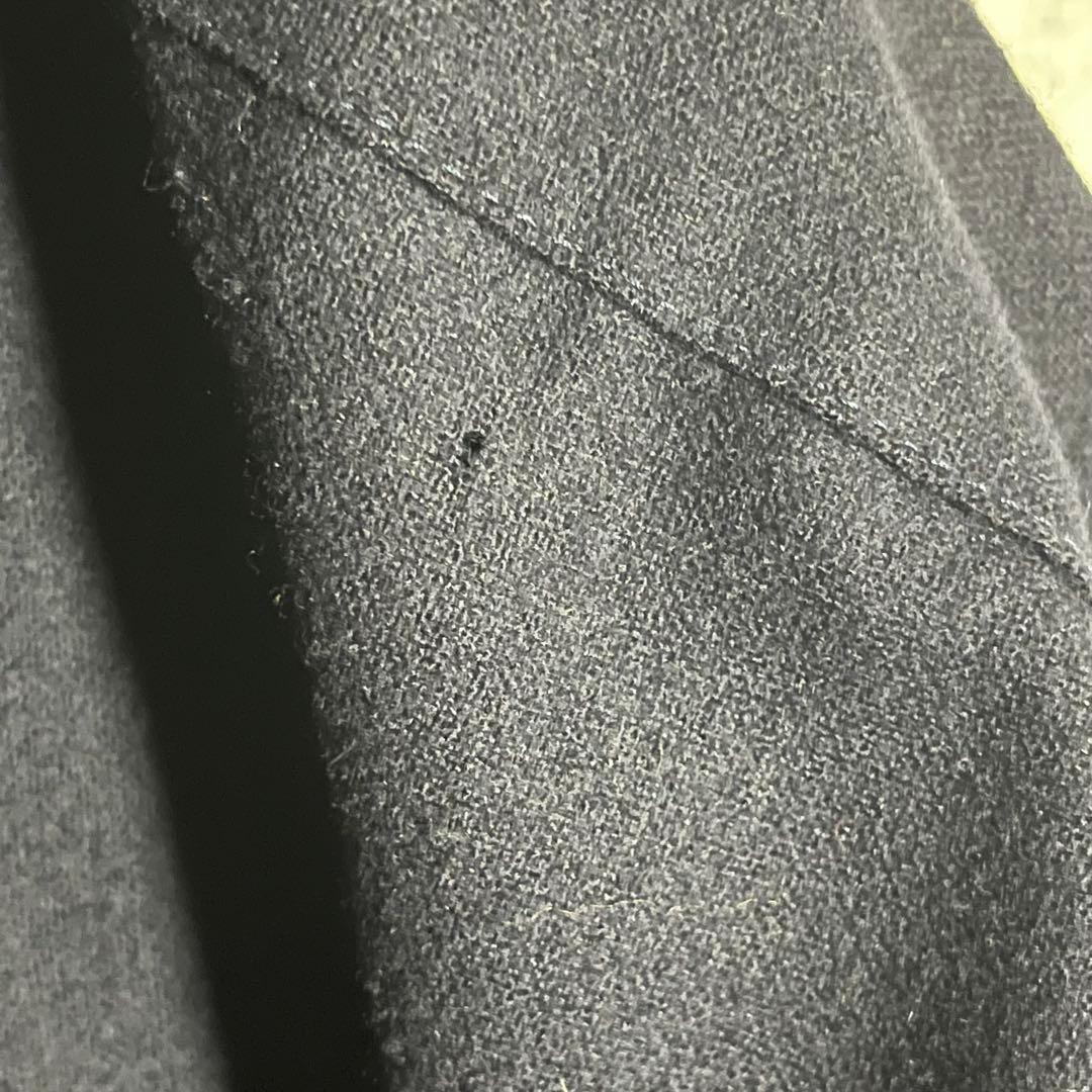 【希少】PENDLETON 70s単色USA製　ボードシャツ無地ウールXL濃紺