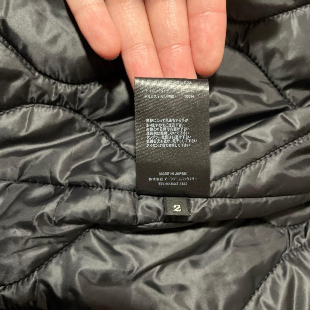 【定価107,800円】デニムキルトライナー付きモッズコート（ブラック）