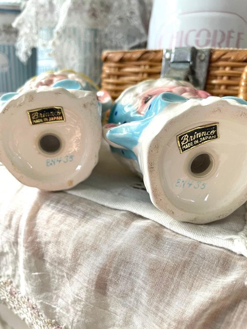 ヴィンテージBrinncoブリンコ ソルト＆ペッパー陶器ひつじ·͜· ♡