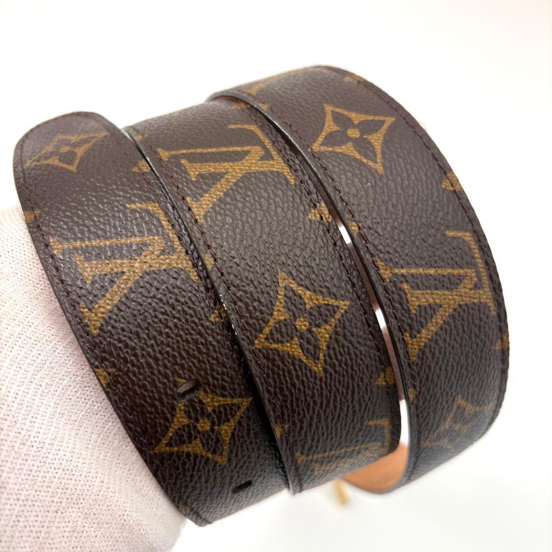 美品 ルイヴィトン ベルト モノグラム サンチュール 3cm×97cm ロゴ