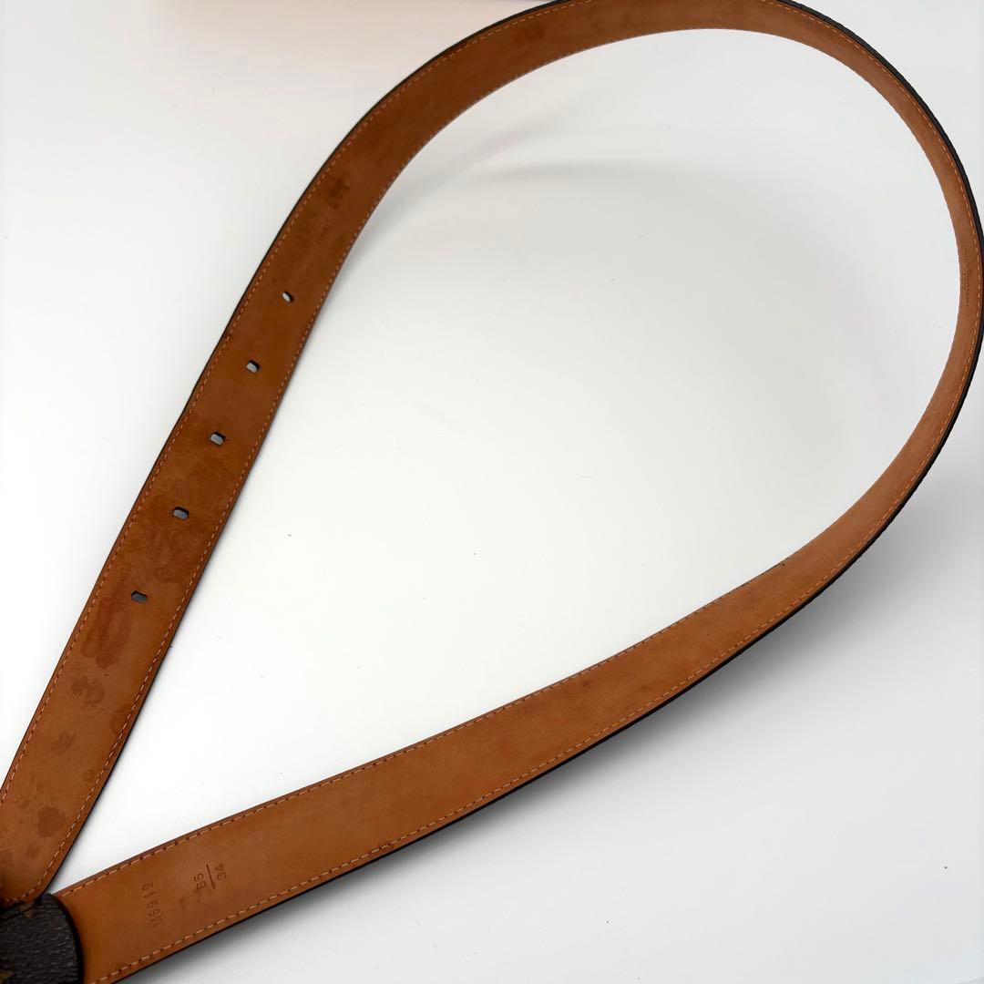 美品 ルイヴィトン ベルト モノグラム サンチュール 3cm×97cm ロゴ