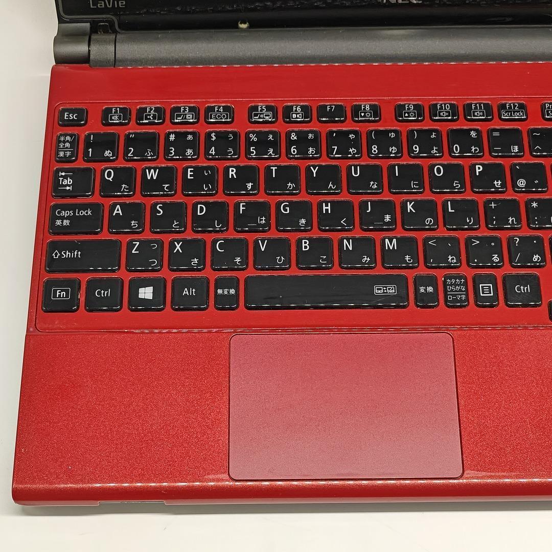 【NEC】LAVIE 高性能i7 SSD256GB 16GB レッド ノートPC