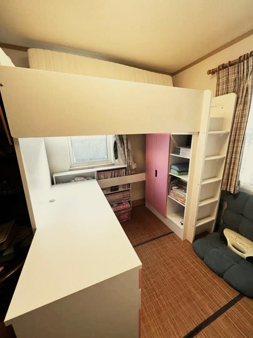 引取り限定⭐︎IKEA STUVA ロフトベッド ピンク