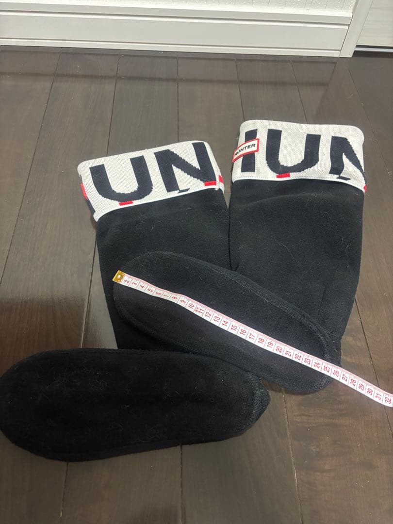 HUNTER ダークパープル 長靴　専用フリース付き