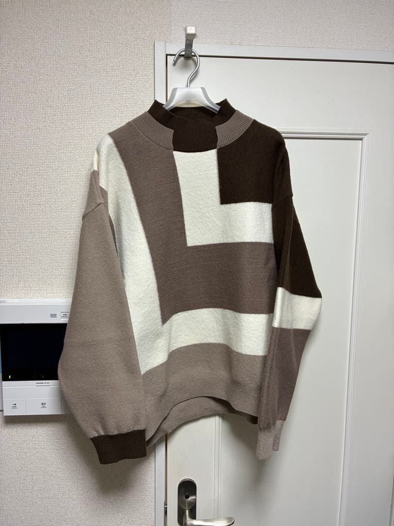 CULLNI クルニ カラー ブロック タートル ニット