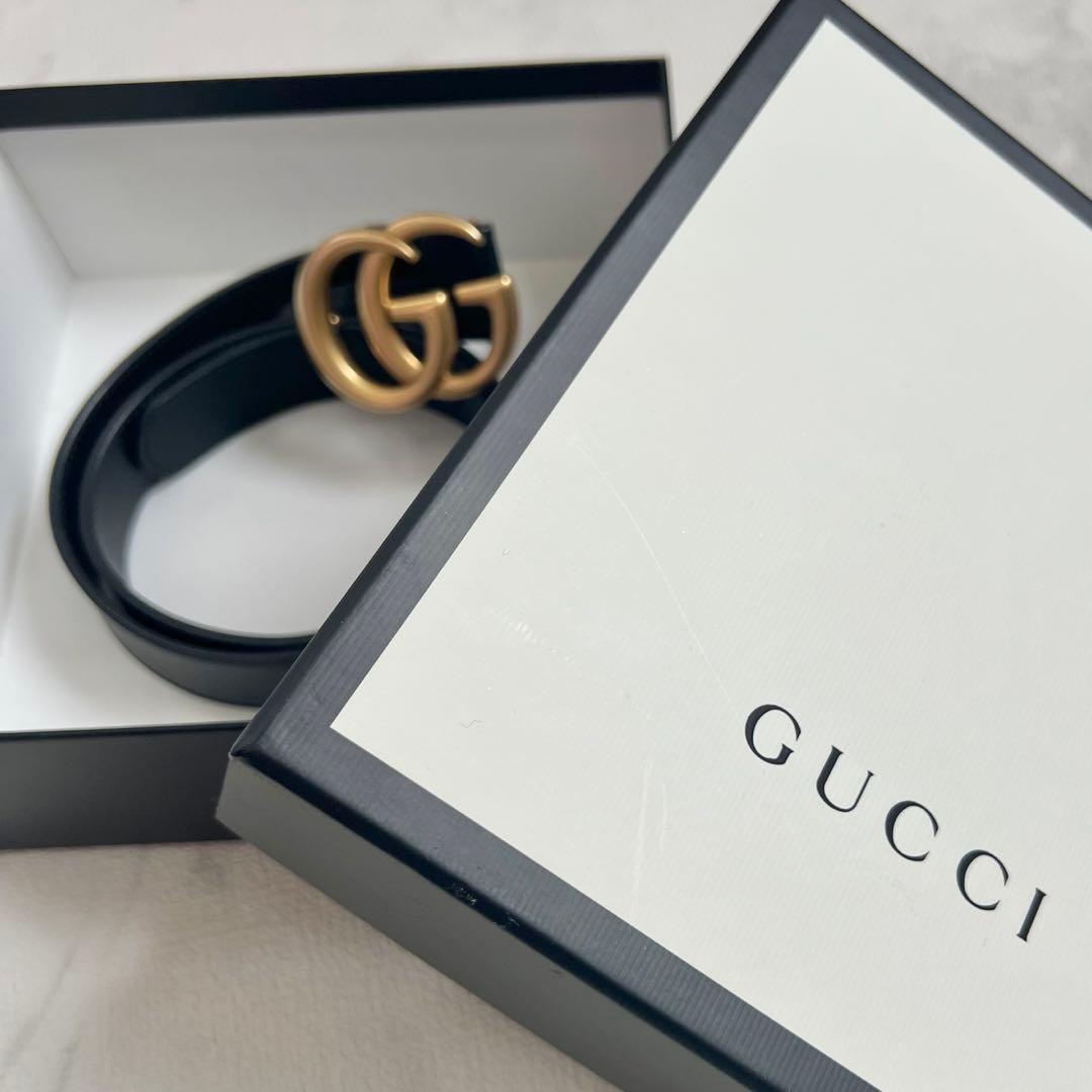 箱付き GUCCI ベルト GG Gマーク レディース