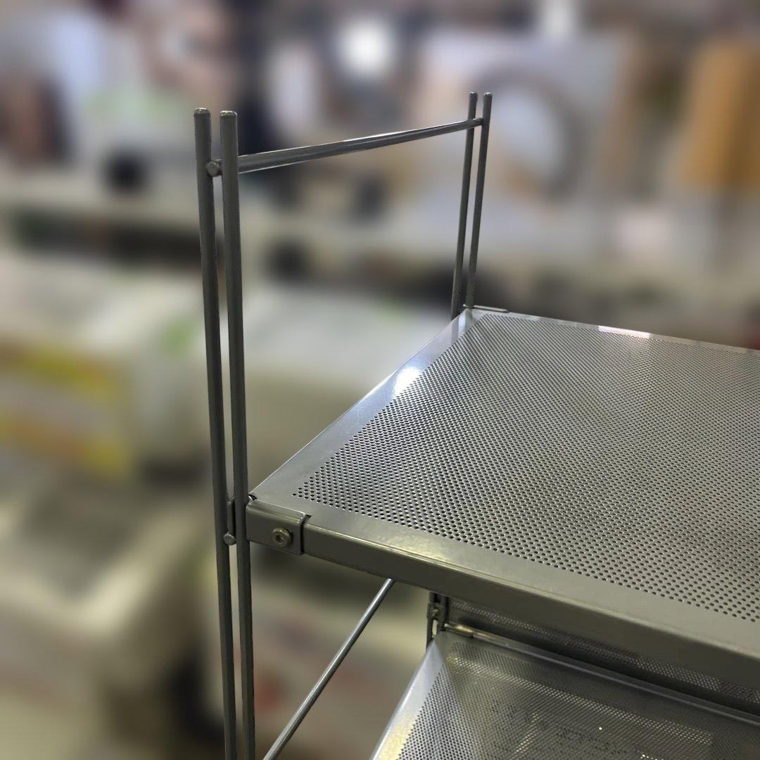 【無印良品】スチールユニットシェルフ◇５段◆バックパネル付◆