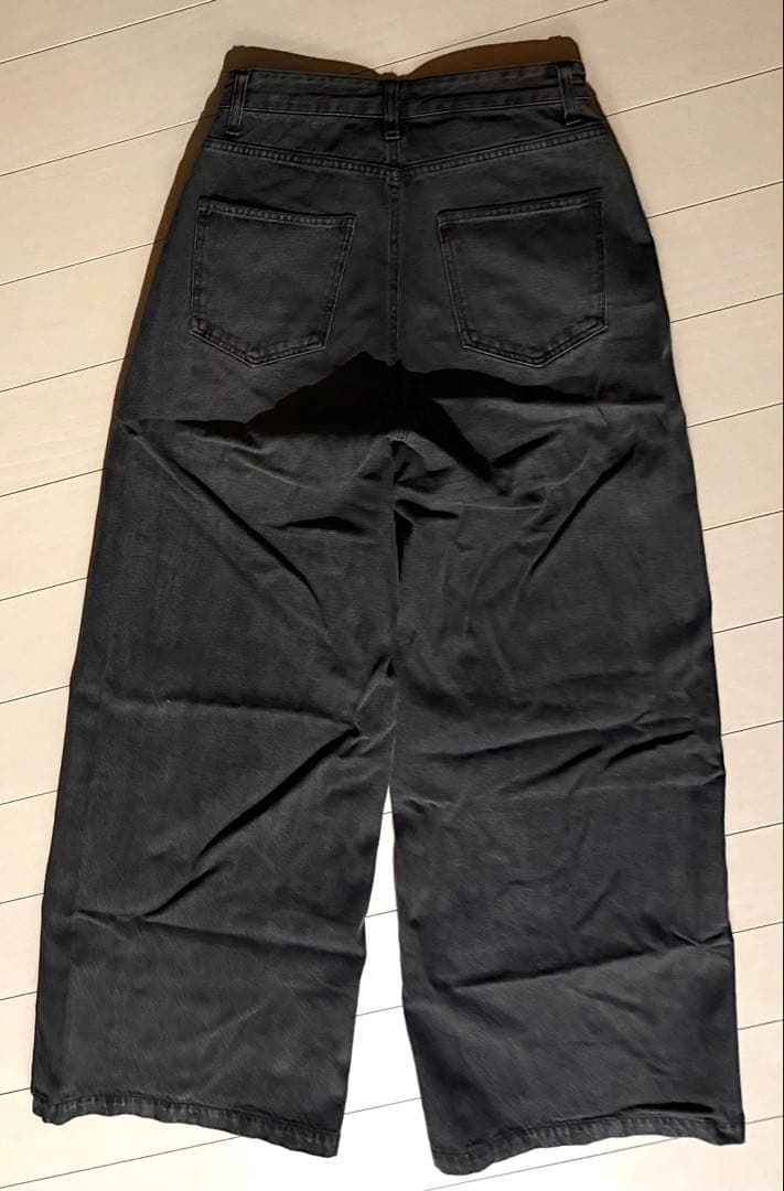 【mm】【美品】Lui's【mi-企画】ワイドデニムパンツ　メンズ着用可