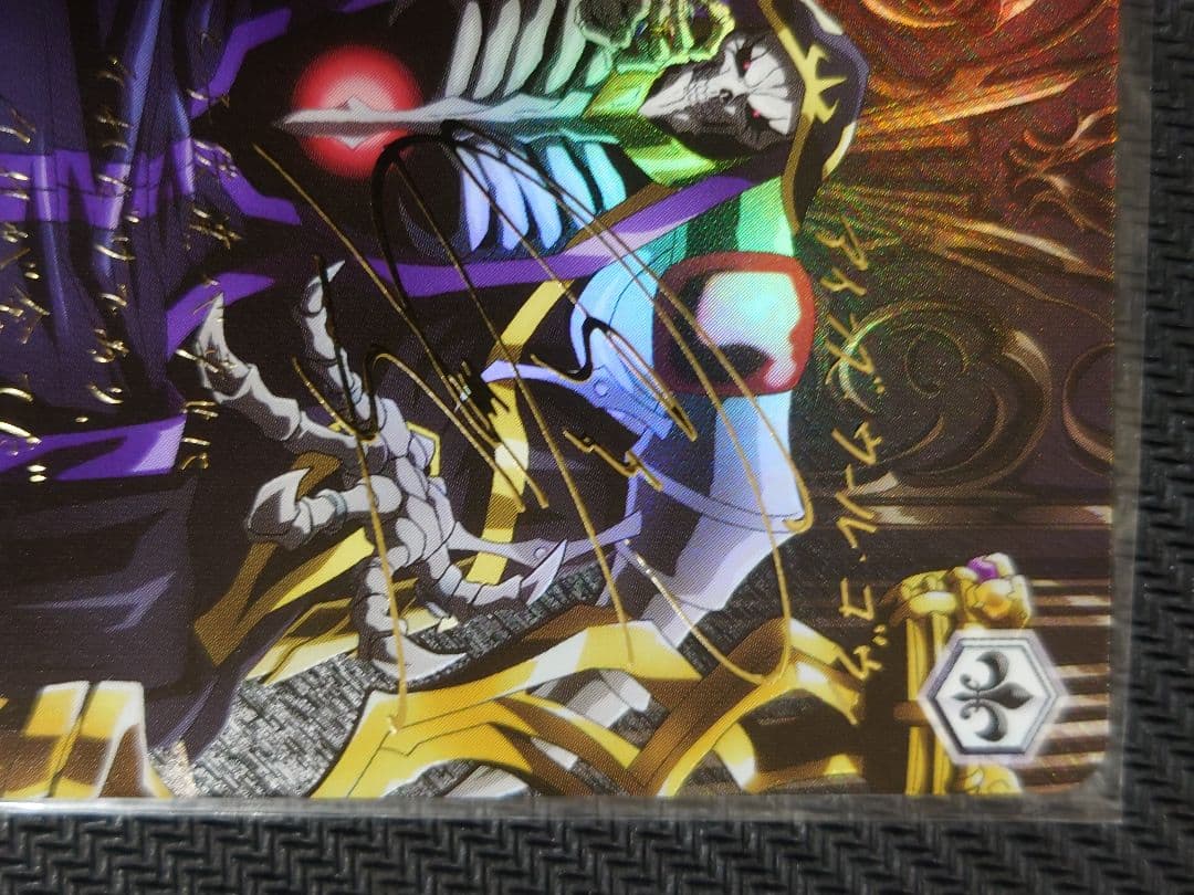 ヴァイスシュヴァルツ　全ては理想郷のために アインズ 箔押しサイン　SP