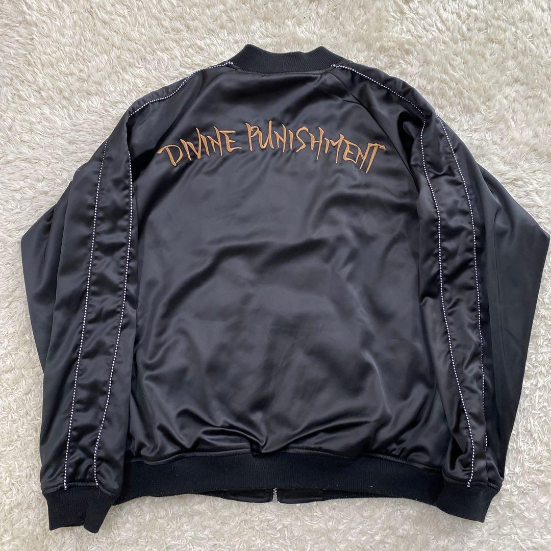 ○抜刀娘 スカジャン リバーシブル2way 超豪華刺繍 和柄　サイズXL