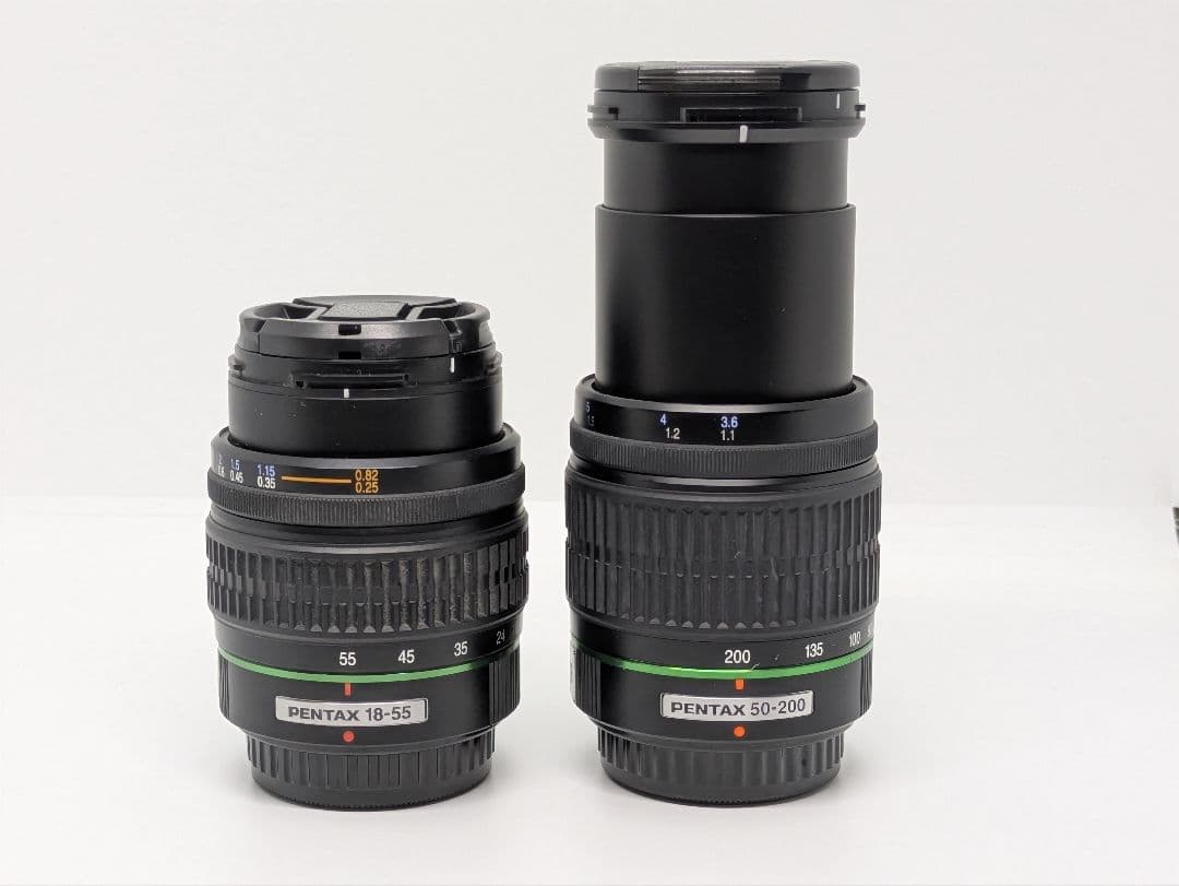 PENTAX DA 18-55mm & DA 50-200mm Wズームレンズ