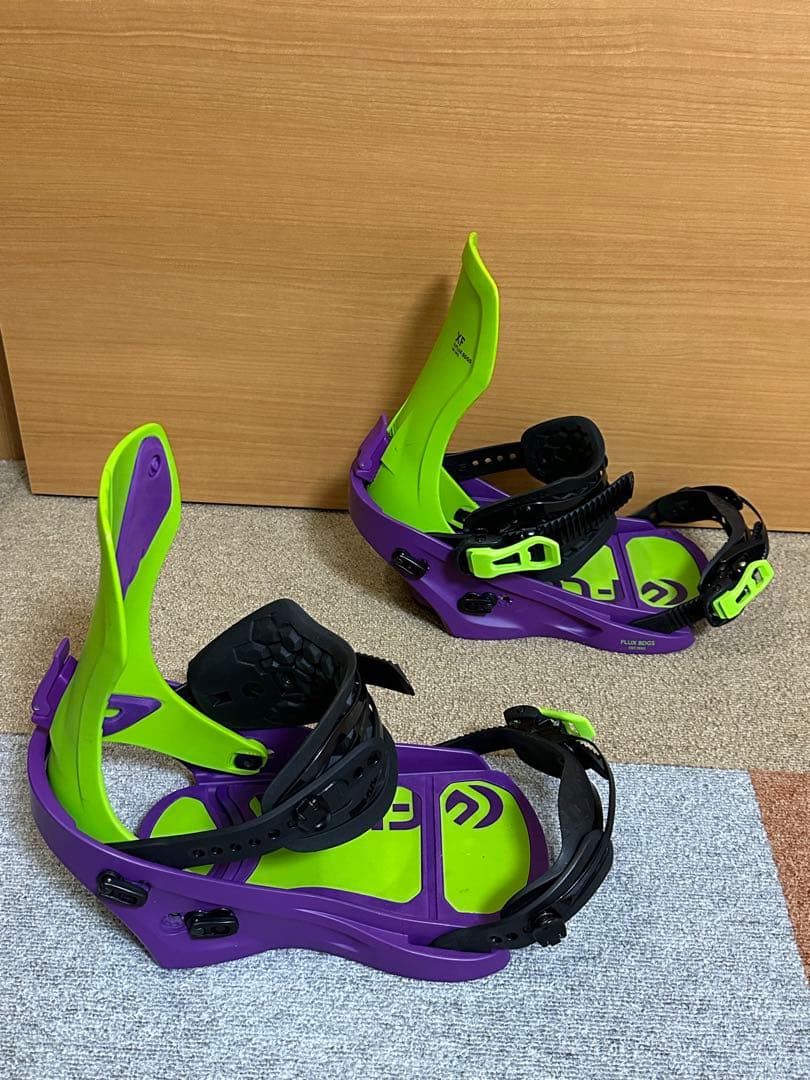 22-23 FLUX XF ビンディング Mサイズ　グリーン/パープル　15回程