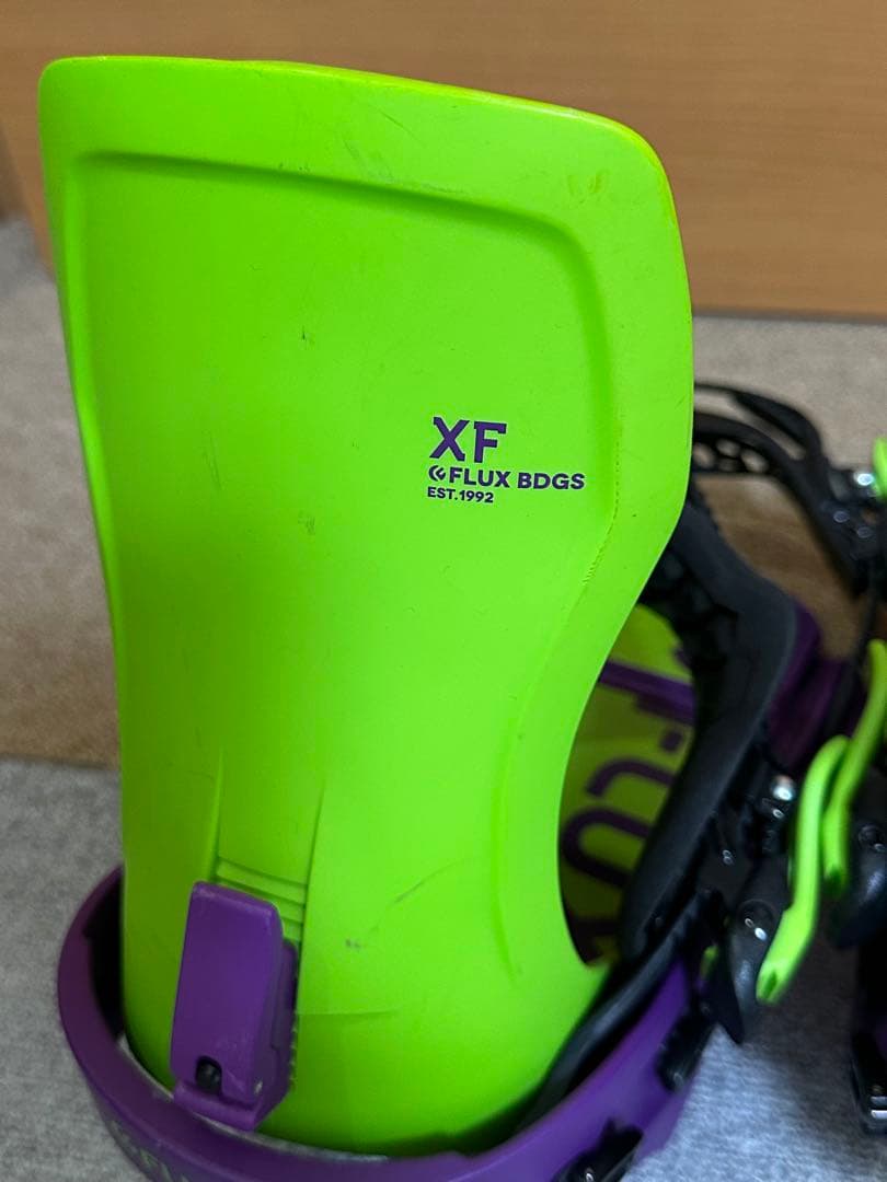 22-23 FLUX XF ビンディング Mサイズ　グリーン/パープル　15回程