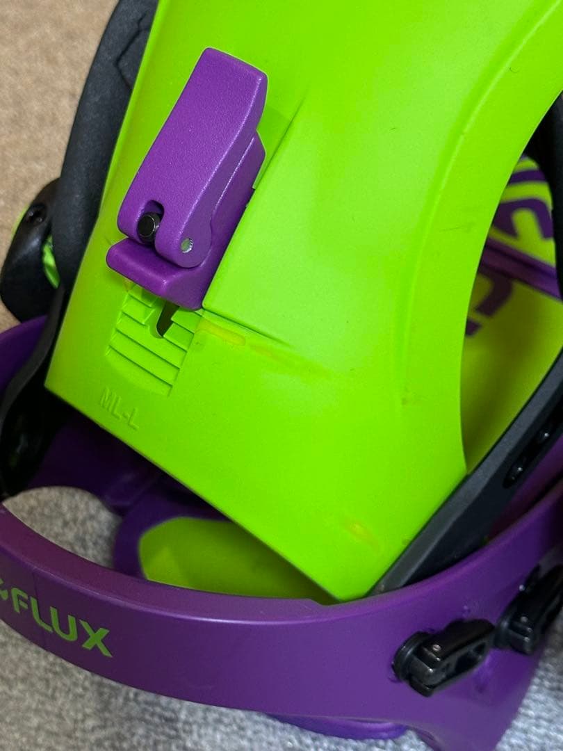 22-23 FLUX XF ビンディング Mサイズ　グリーン/パープル　15回程