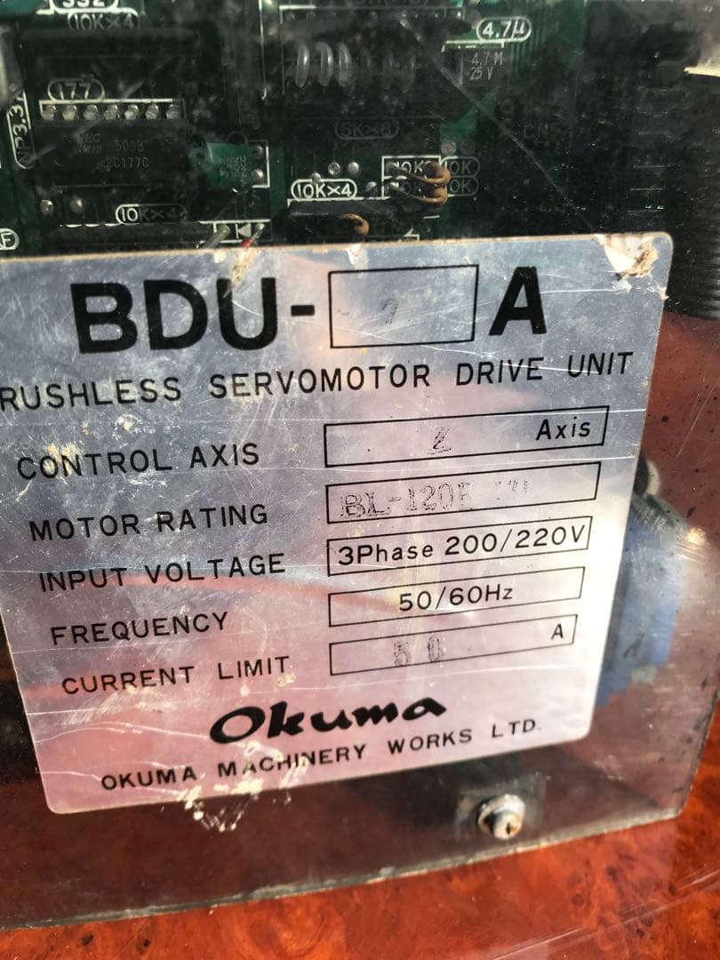 電源ユニット OKUMA BDU-??A RUSHLESS SERVOMOTR DRIVE