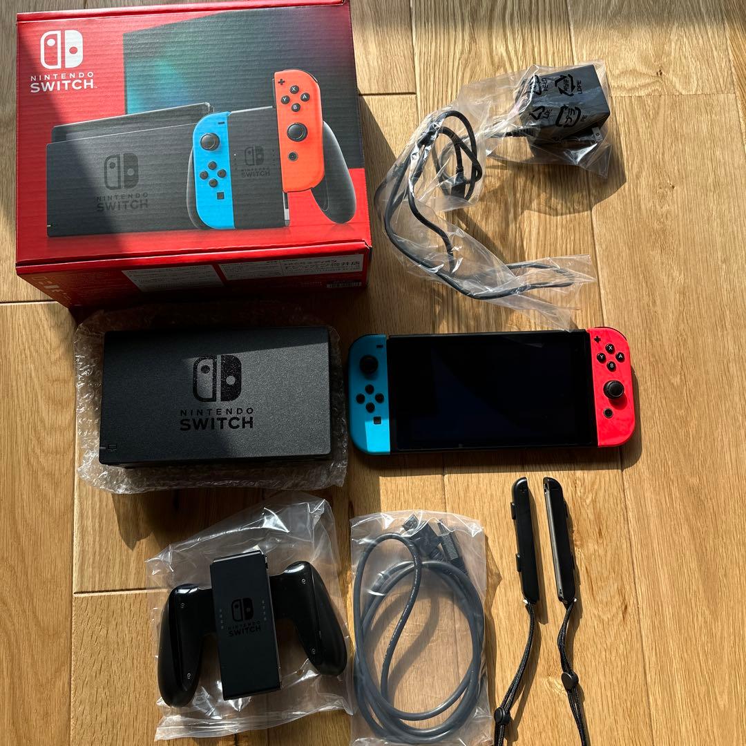 Nintendo Switch 本体 赤/青　全セット