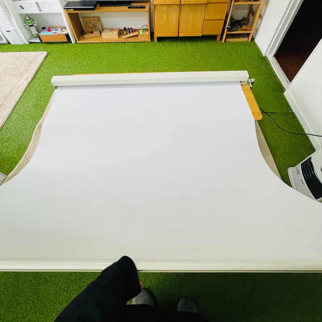 【美品】TheaterHouse 80インチ 電動スクリーン リモコン付