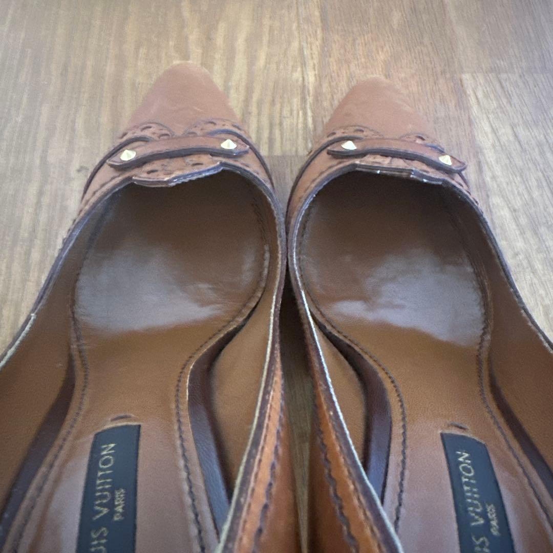 Louis Vuitton ブラウンハイヒール36
