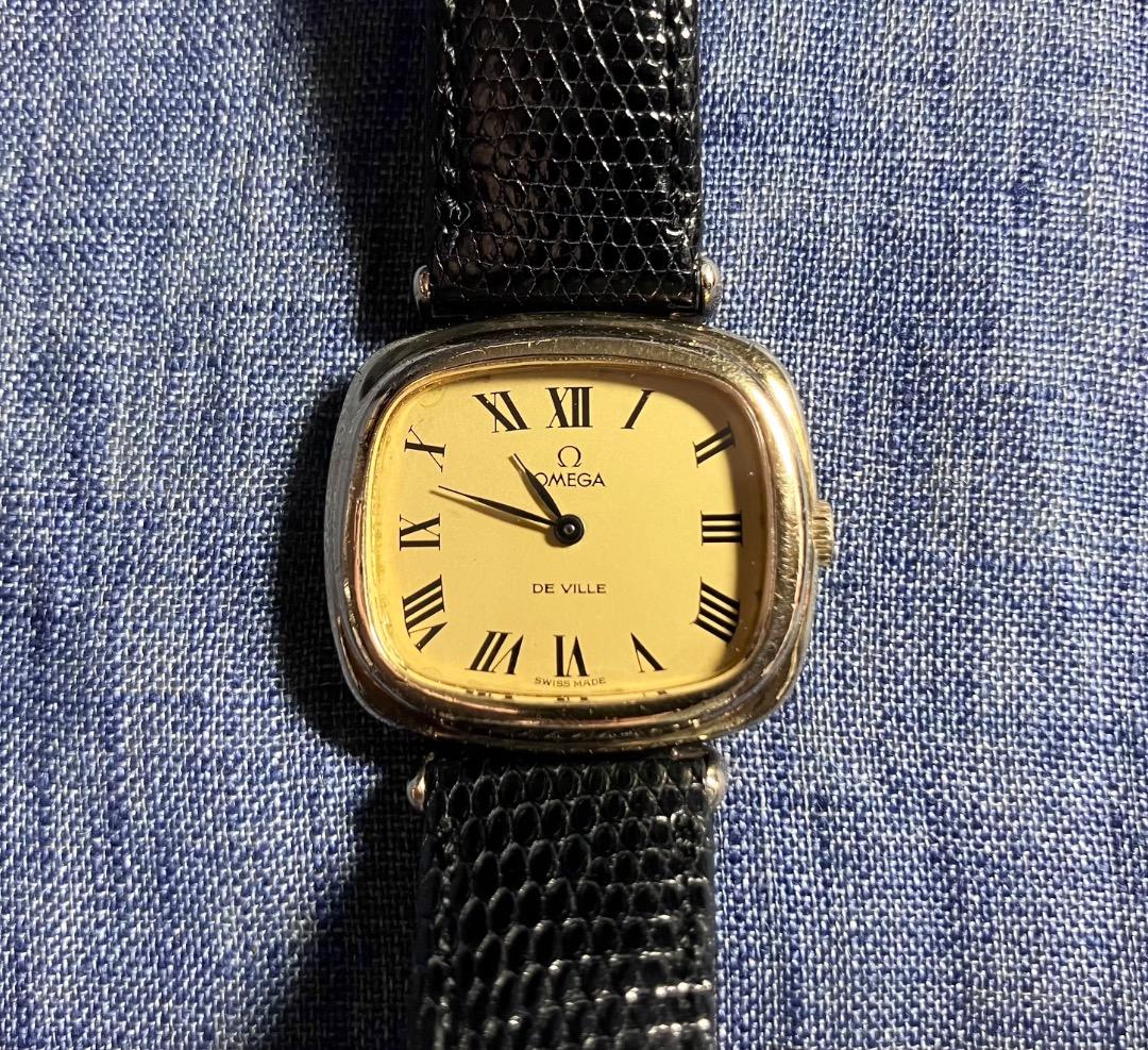 稼働　OMEGA 銀無垢　925 スターリングシルバー　デビル　手巻き　オメガ