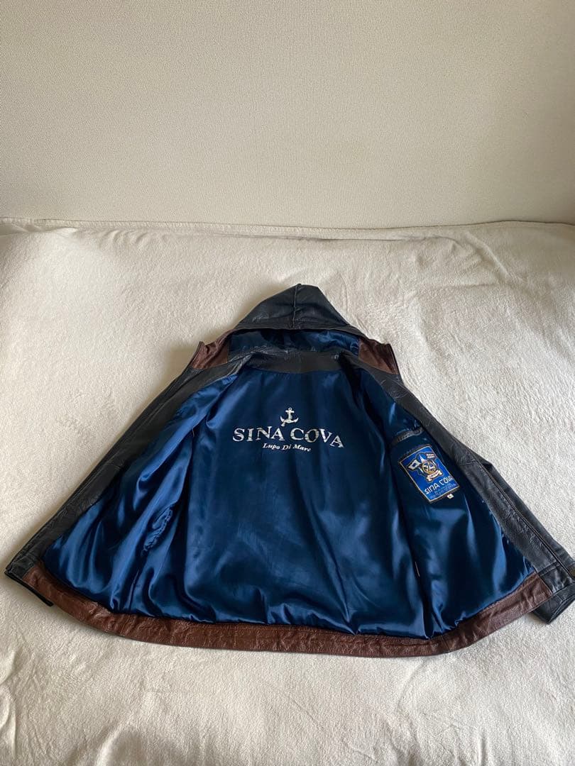 sina cova フーディレザージャケット