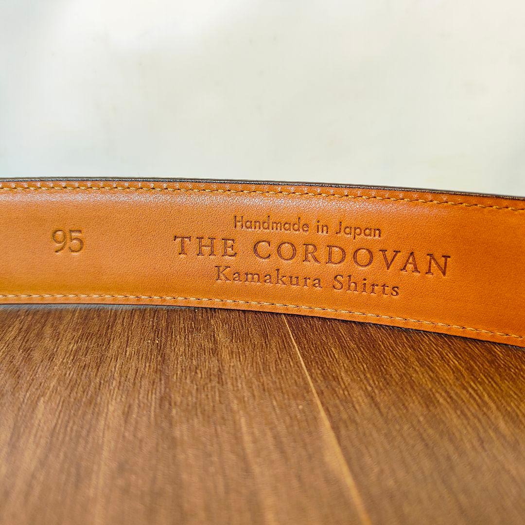 【極艶極美品】THE CORDOVAN　鎌倉シャツ 極上バーガンディドレスベルト