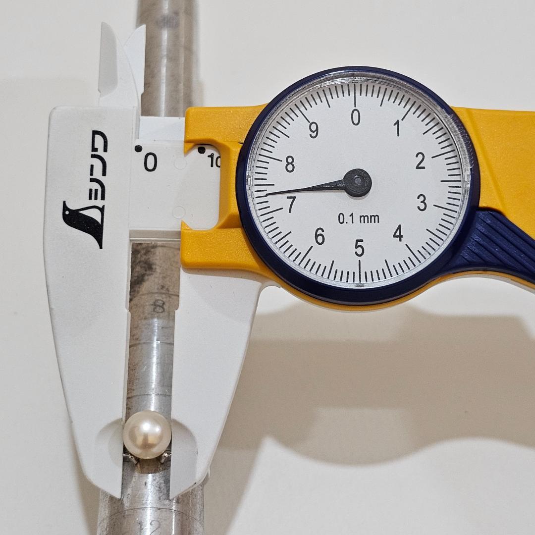 1808 ミキモトパールリングK18WGホワイトゴールド11号7.4mm