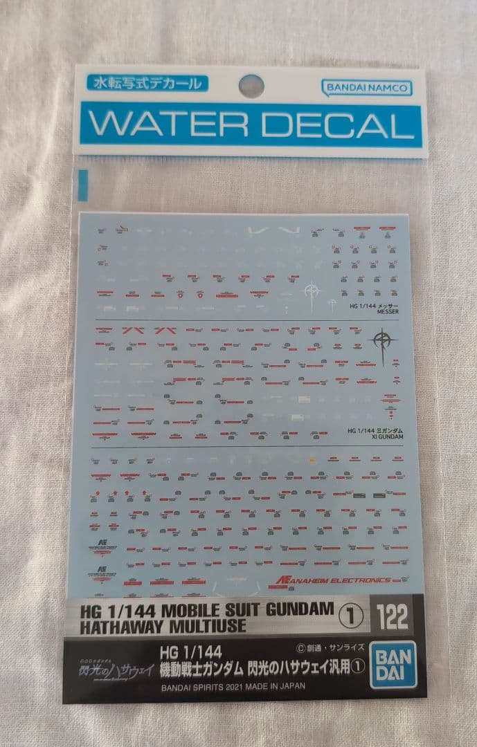 【新品】HG クスィーガンダム　ペーネロペー 閃光のハサウェイ 【デカール付き】
