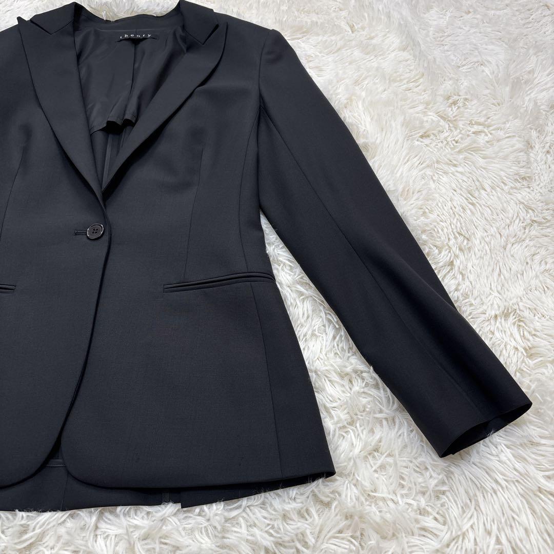 【極美品】セオリー　セットアップ　スーツ　TAILOR　ブラック　Sサイズ