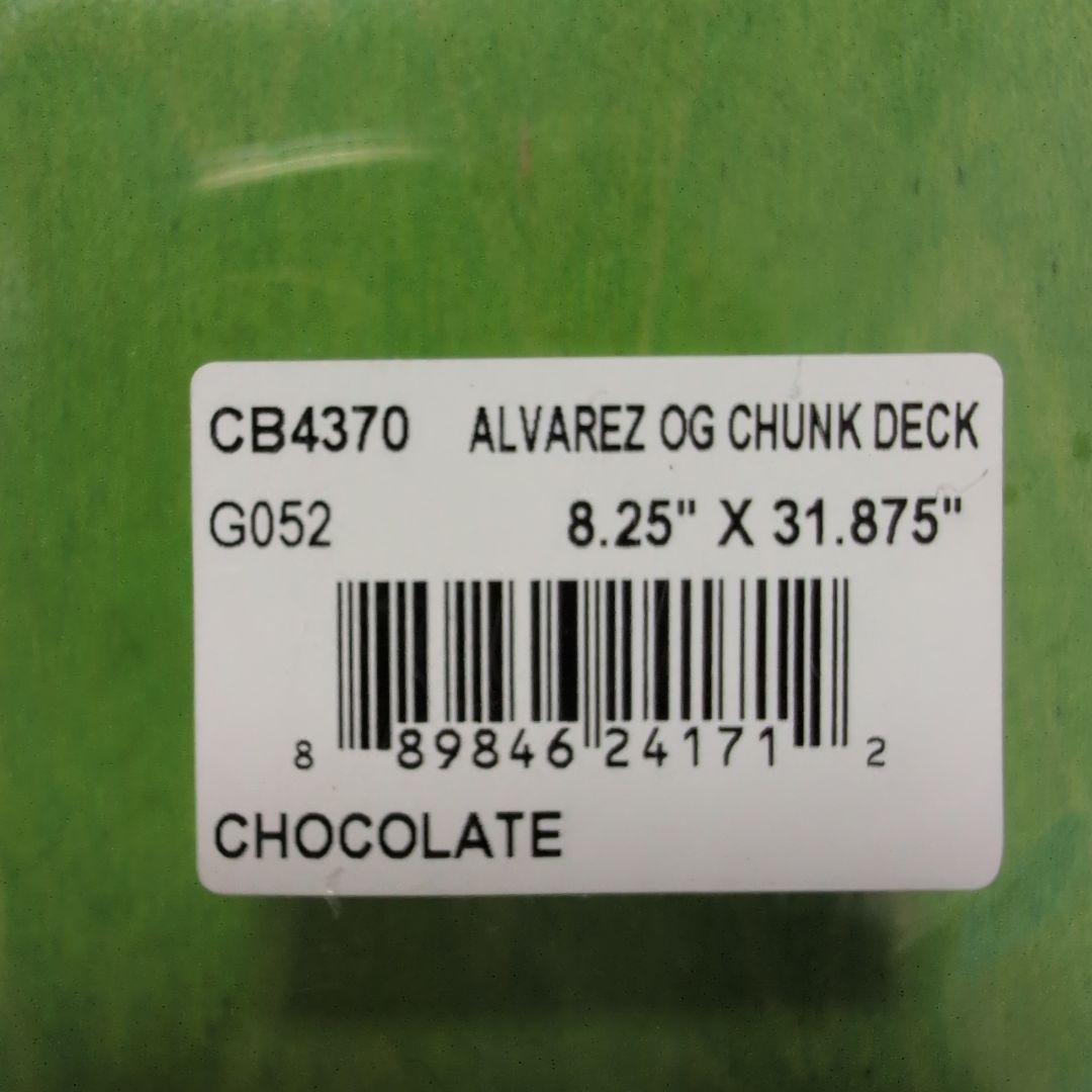 Chocolate Alvarez OG Chunk Deck 8.25\"　新品