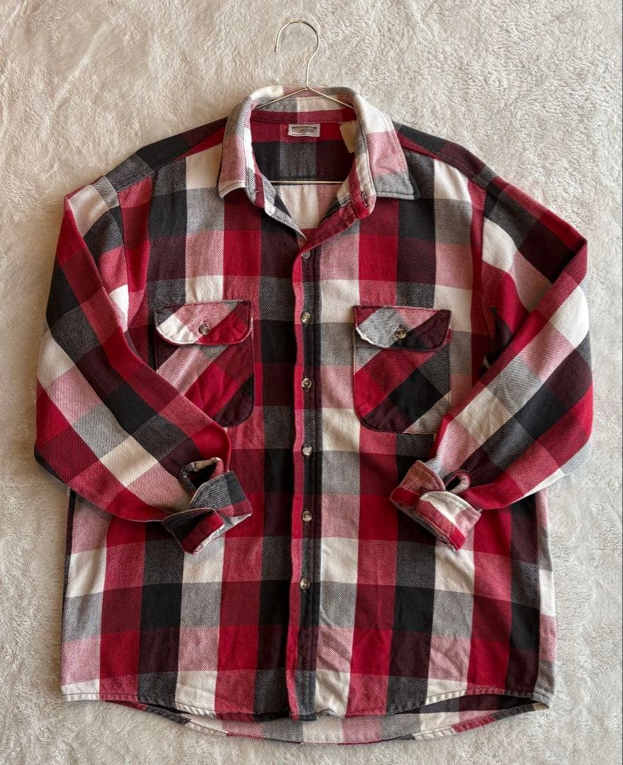 【Lサイズ】 FIVE BROTHER ファイブブラザー　ネルシャツ　ヘビネル