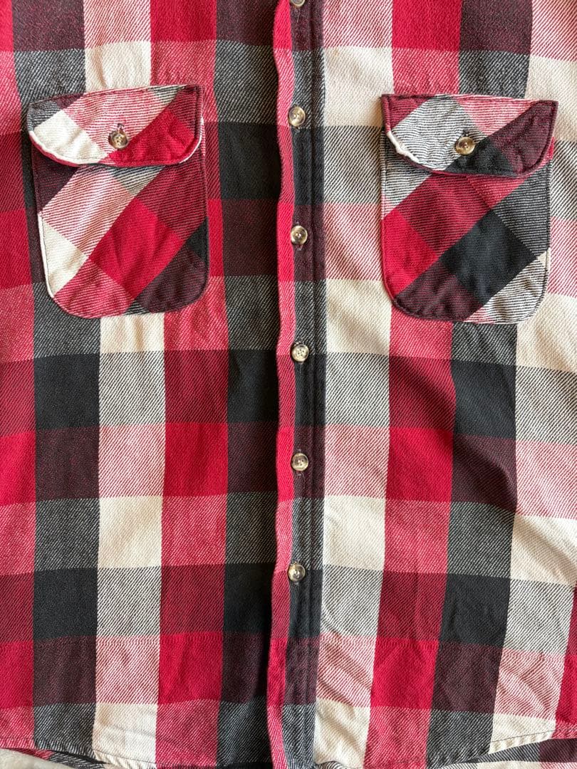 【Lサイズ】 FIVE BROTHER ファイブブラザー　ネルシャツ　ヘビネル