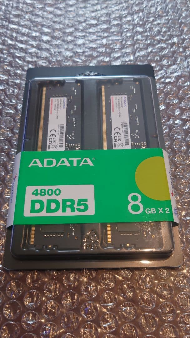 ADATA DDR5 4800MHz 16GB メモリー　未使用