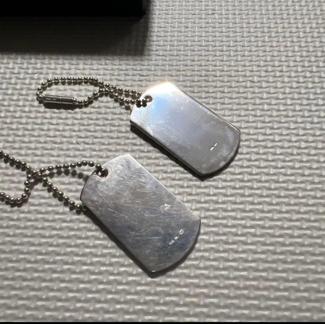 GUCCI ドッグタグ　ネックレス　シルバー