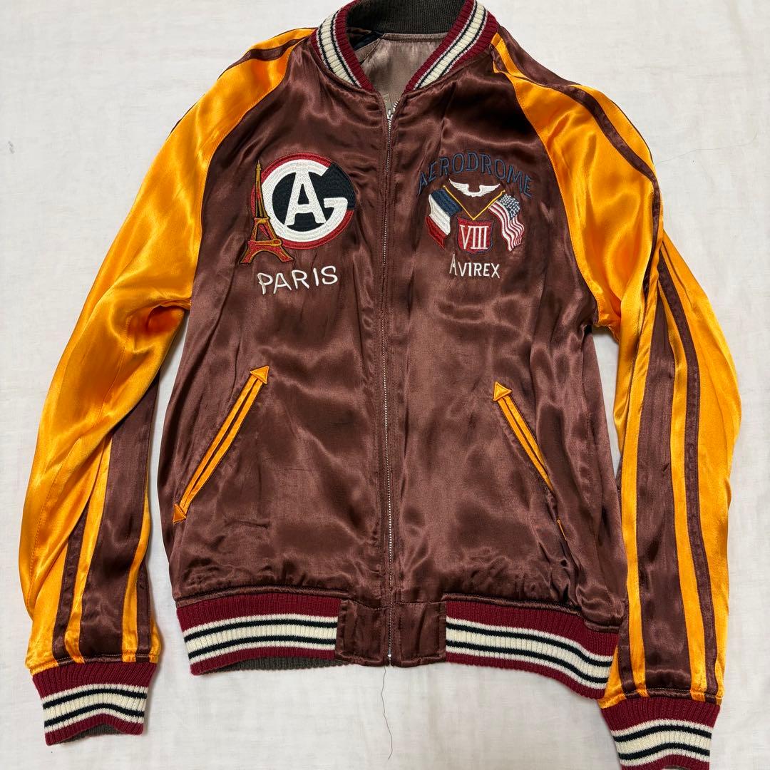【AVIREX】アヴィレックス　スカジャン　両面　サイズ:L スーベニア