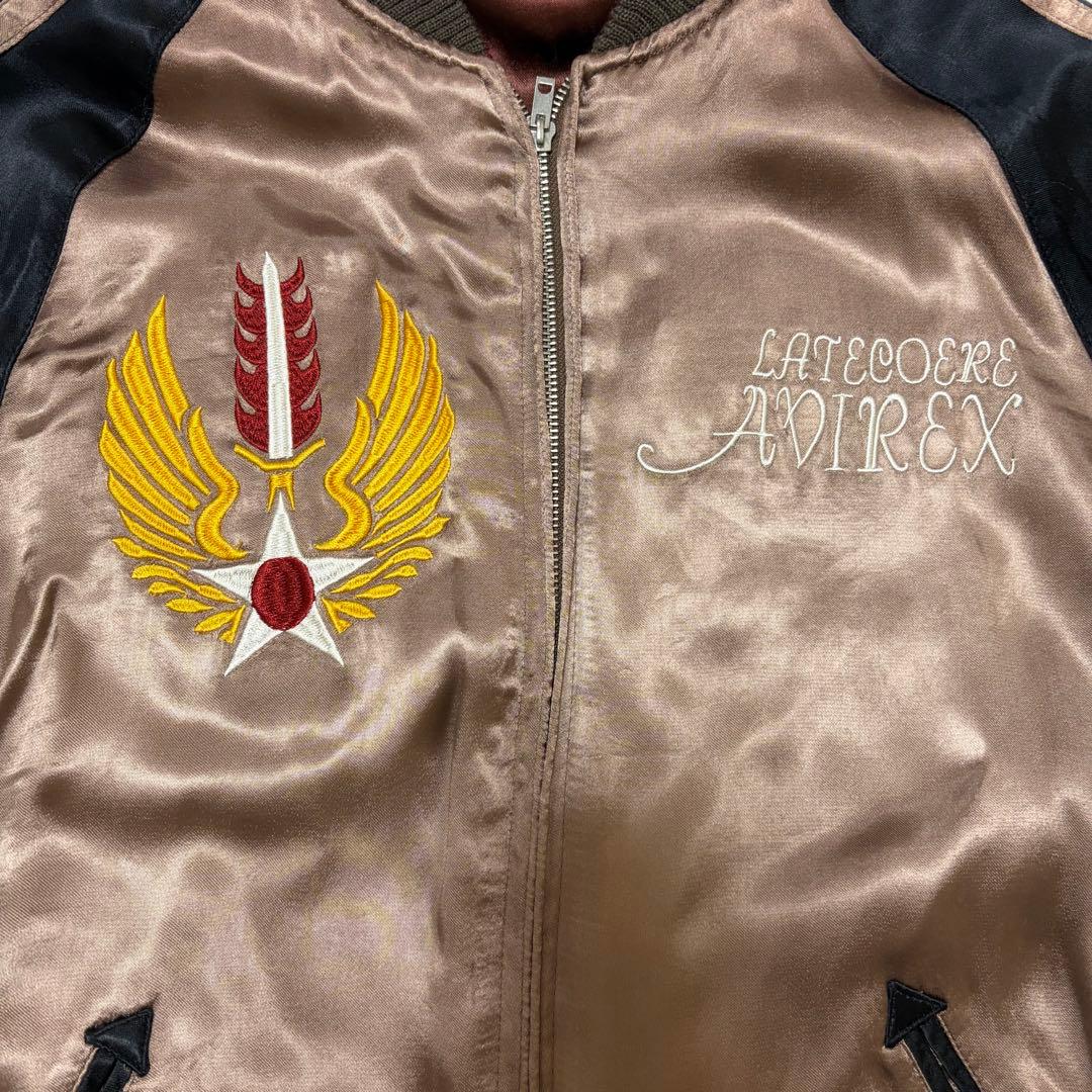 【AVIREX】アヴィレックス　スカジャン　両面　サイズ:L スーベニア