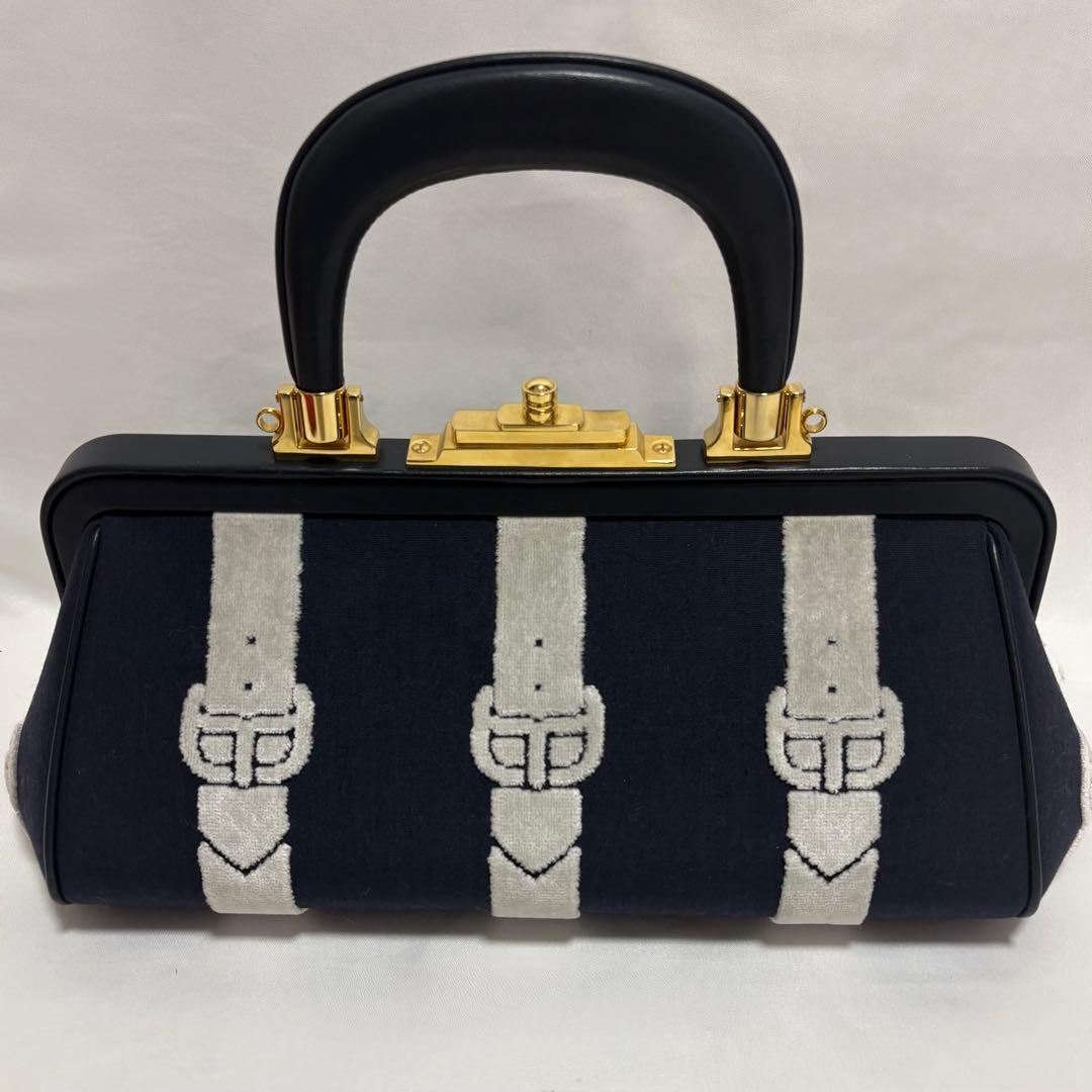 正規品 希少 ロベルタディカメリーノ バゴンギ ハンドバック キャンバス 牛革