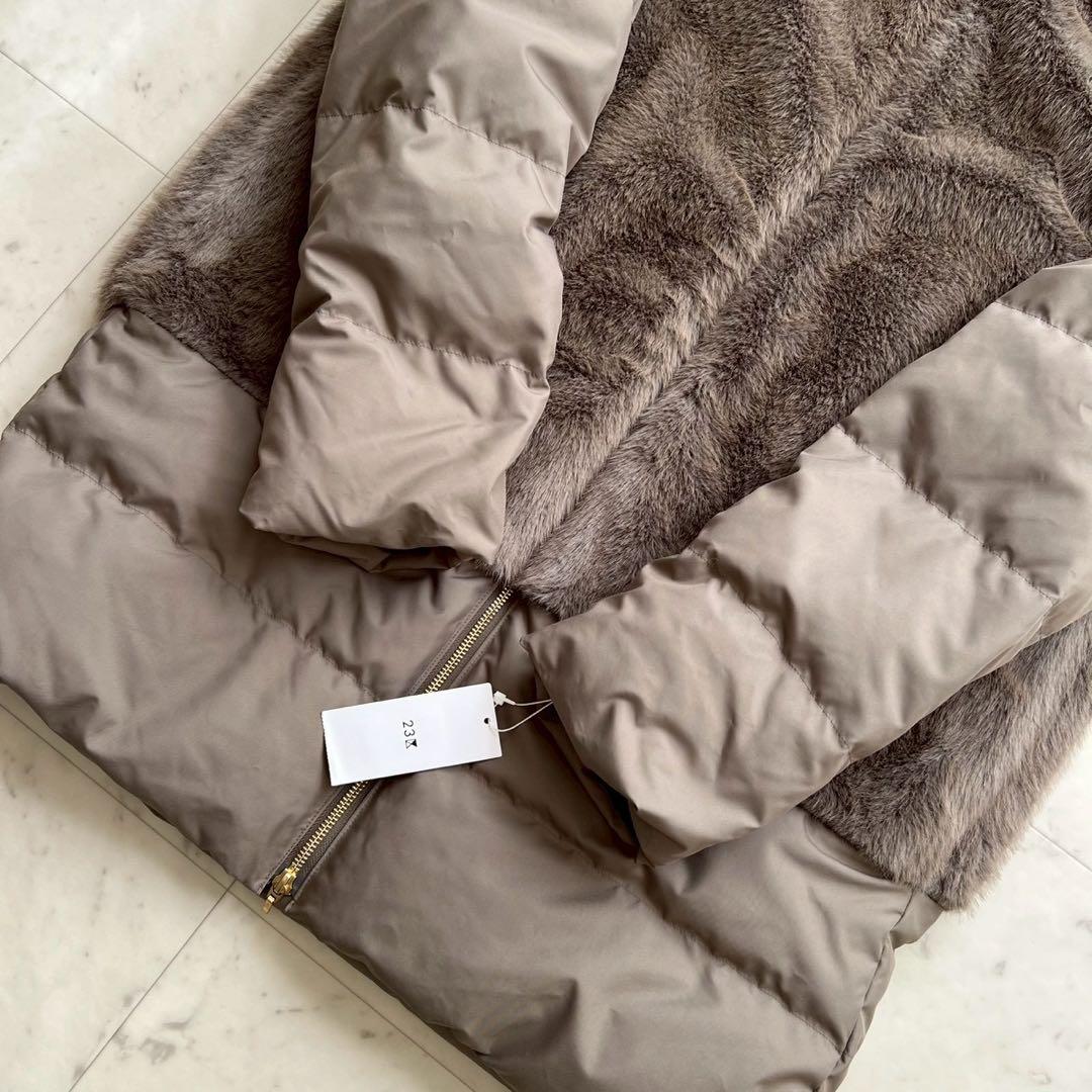 タグ付 23区 24AW ECOPEL エコファーコンビ ダウンコート 40