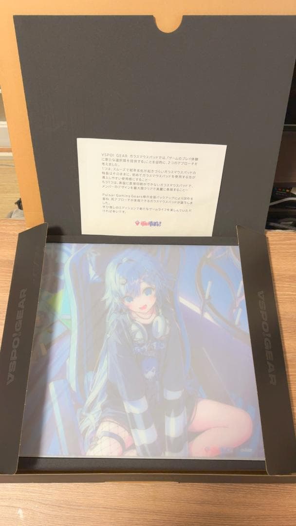 VSPO!GEAR ガラスマウスパッド 夜乃くろむ EDITION