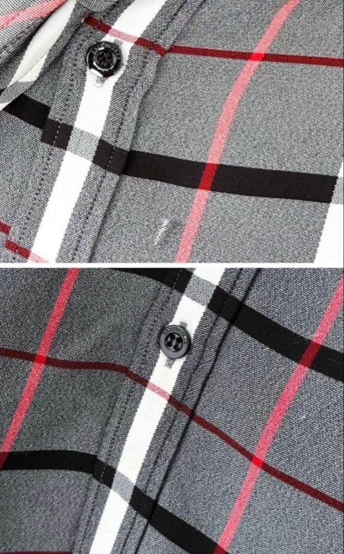 ★BALENCIAGA チェック柄リボン付きシャツ★